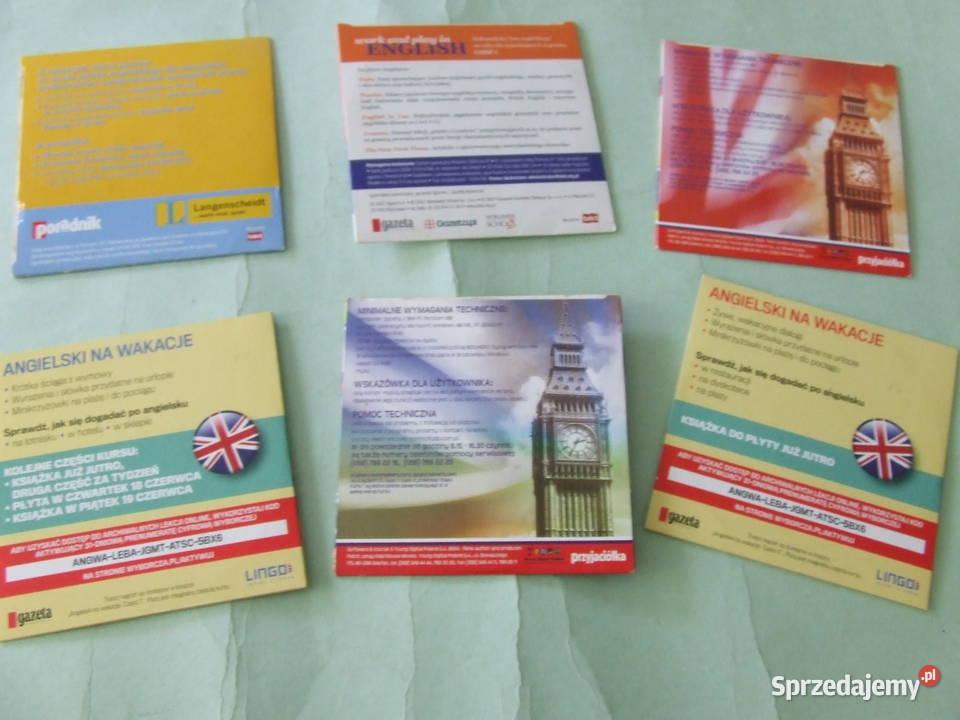 Kurs języka angielskiego na CD x 6 Oborniki Śląskie