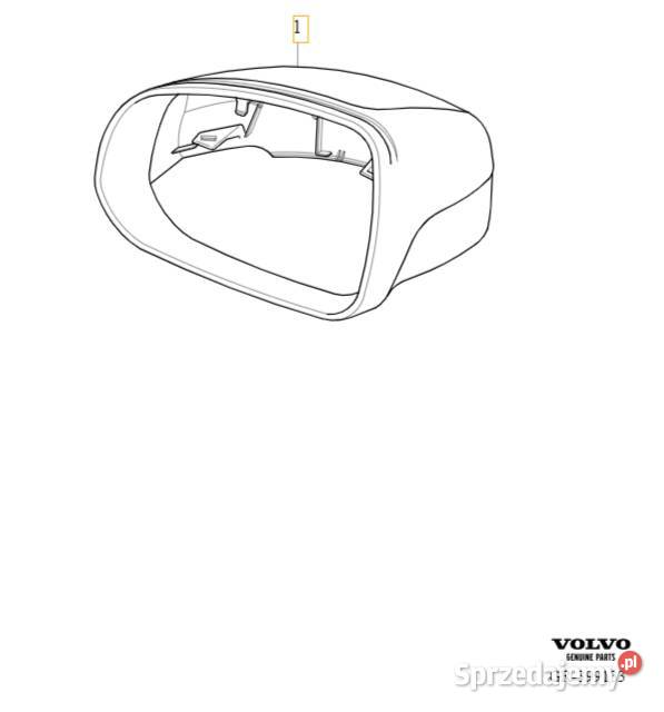 VOLVO XC90 II obudowa lusterka lewa srebrny mat dolnośląskie Bielany Wrocławskie sprzedam