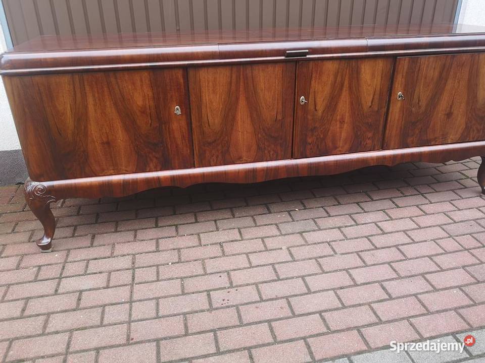 Komoda Bufet Orzech Solidna 242 RTV Stara Antyk Swarzędz