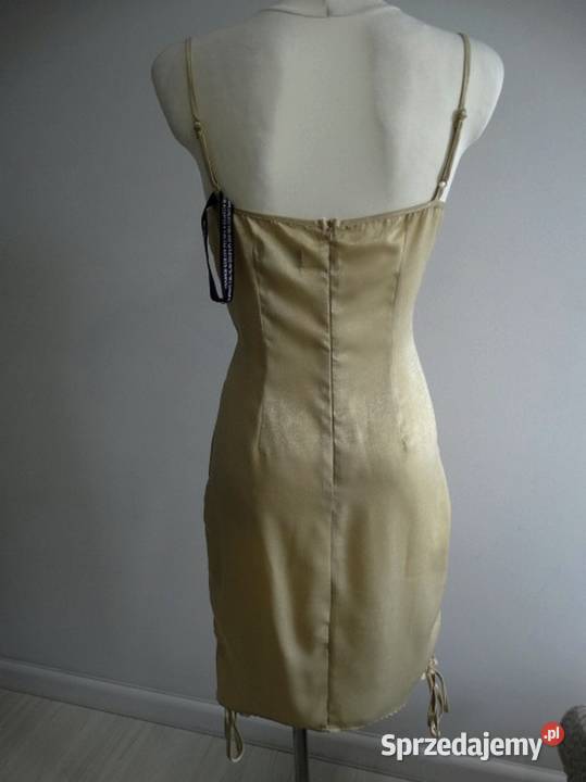 Sukienka Dopasowana Marszczona Bieliźniana Rozmiar 36(S) Łomża
