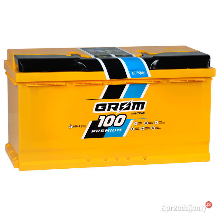 Akumulator Grom Racing 100Ah 850A EN Prawy Plus