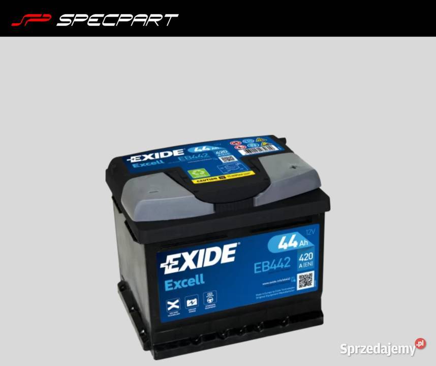 888x666x735 Akumulator Exide Excell 44Ah 420A EN