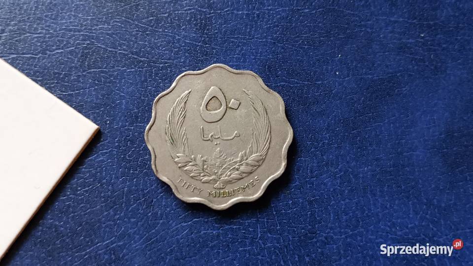 stare monety 50 milim 1965 Libia Numizmatyka