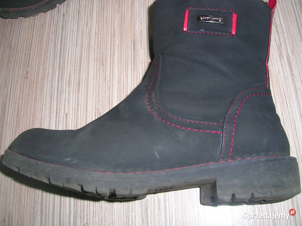 Kozaki ze skóry damskie 33 Czarna sprzedam