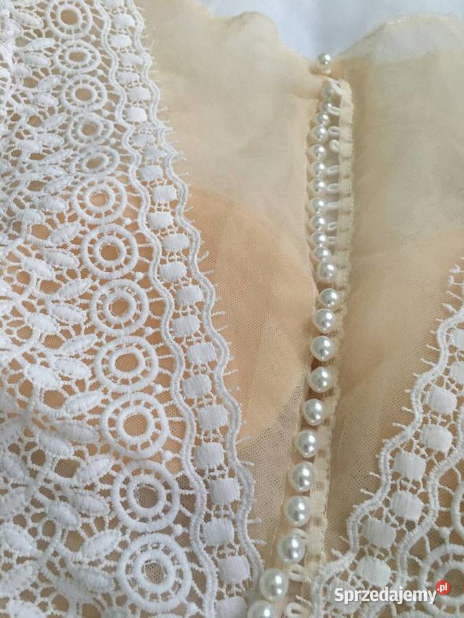 Suknia ślubna boho rękawy 34 36 38 Linia "A" Damska Jelenia Góra sprzedam