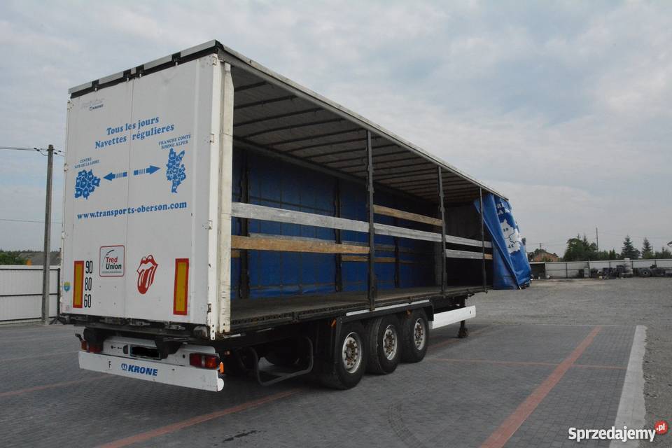 Naczepa KRONE firanka 2008r multilock osie SAF podkarpackie