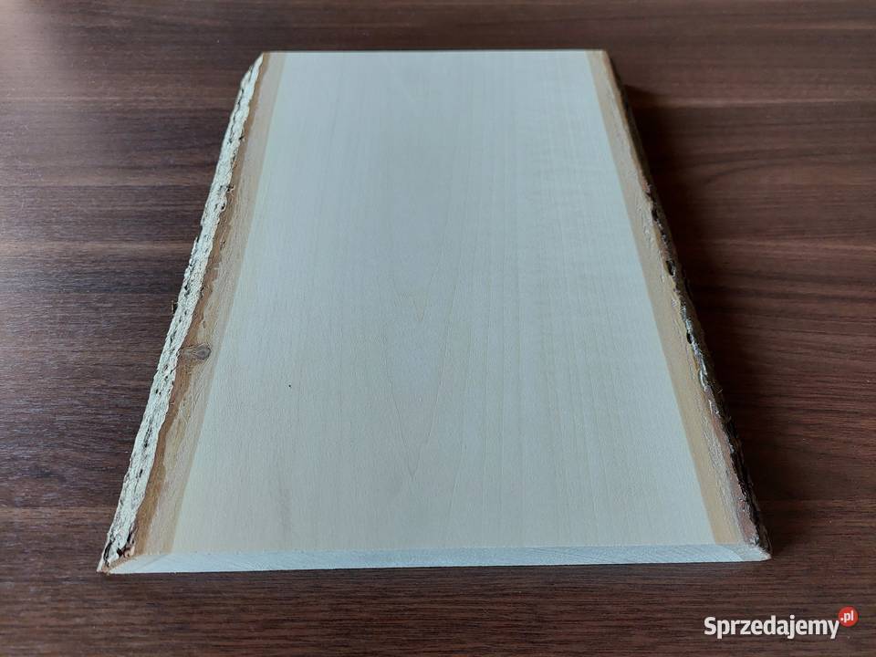 Deska lipowa z korą 30x175x25 rzeźba ikony Łódź sprzedam