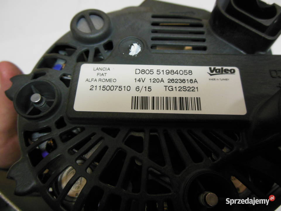 ALTERNATOR FIAT GRANDE 500L 13 MJET 51984058 osobowe śląskie Kozy
