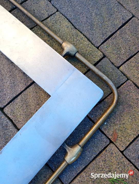 Winkiel rama do kuchni pieca reling mosiądz