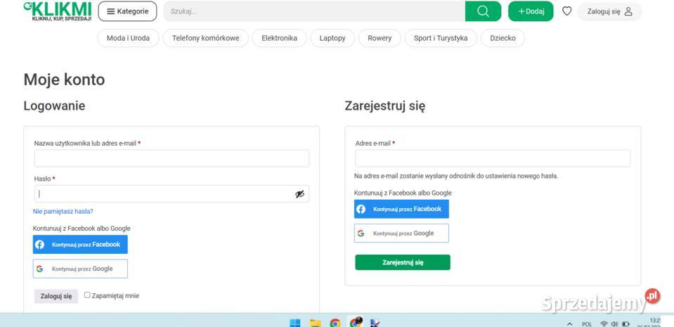 Sprzdam strona internetowa ecommerce tablica mazowieckie Warszawa