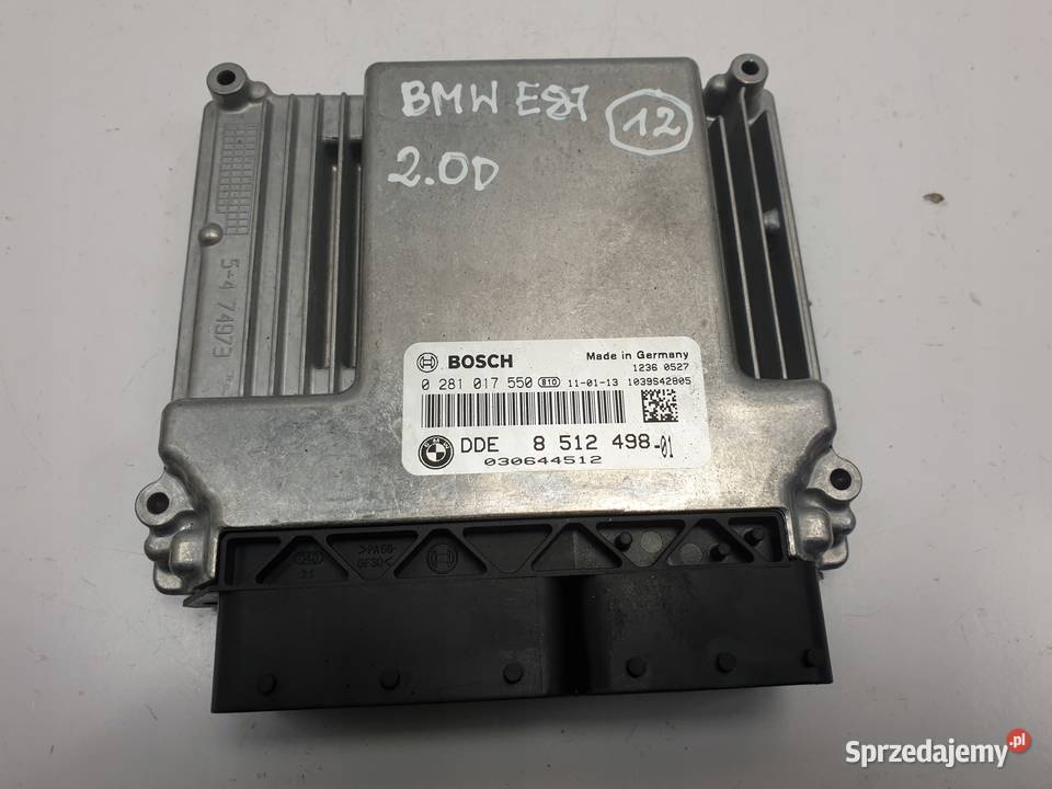 BMW 1 E87 20 D STEROWNIK SILNIKA 0281017550 Rudka