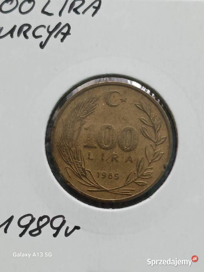 100 Lira Turcja 1989 r Konin