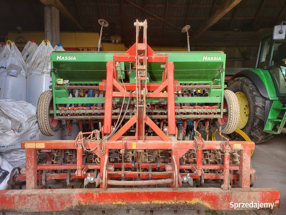 Siewnik zbożowy Hassia DK 300 plus agregat z Siewniki i sadzarki podlaskie Pulsze