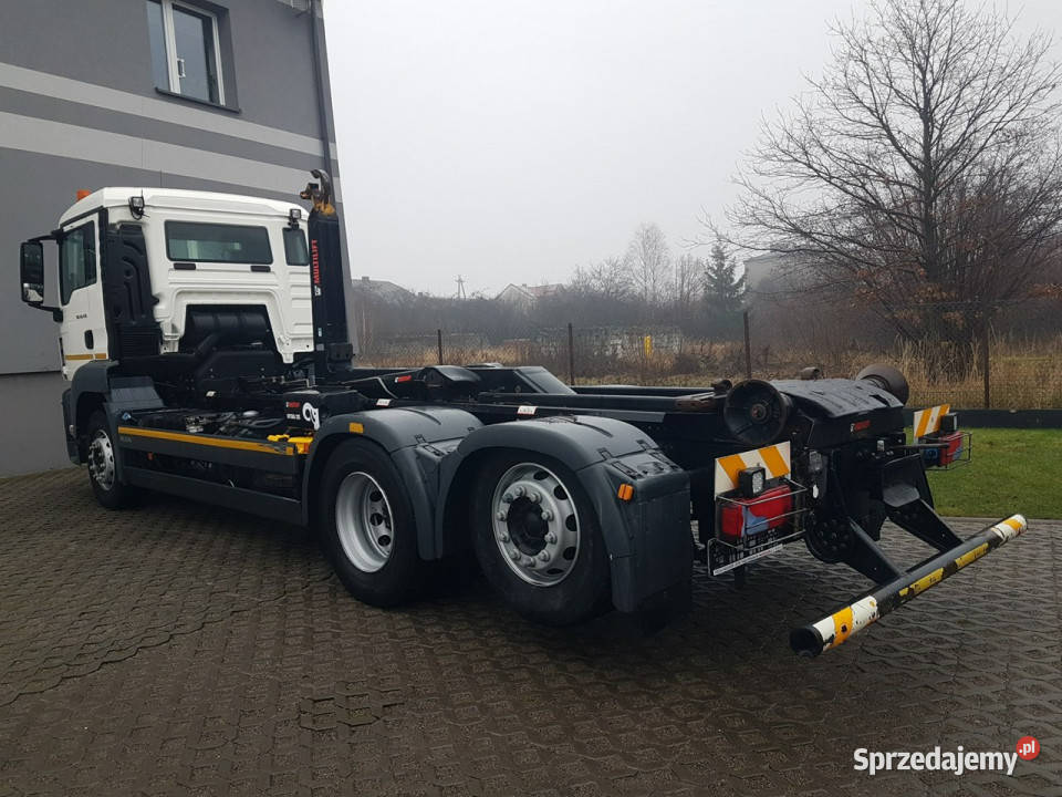 MAN TGS 26430 3 OSIE HAKOWIEC MULTILIFT OPTIMA Poręba sprzedam