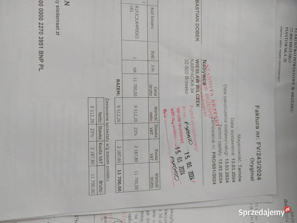 Motocykl Turystyczny czterosuwowy Brzesko