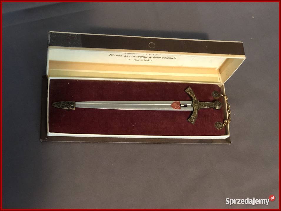 Sprzedam SZCZERBIEC MIECZ KORONACYJNY KRÓLÓW Militaria Staroźreby