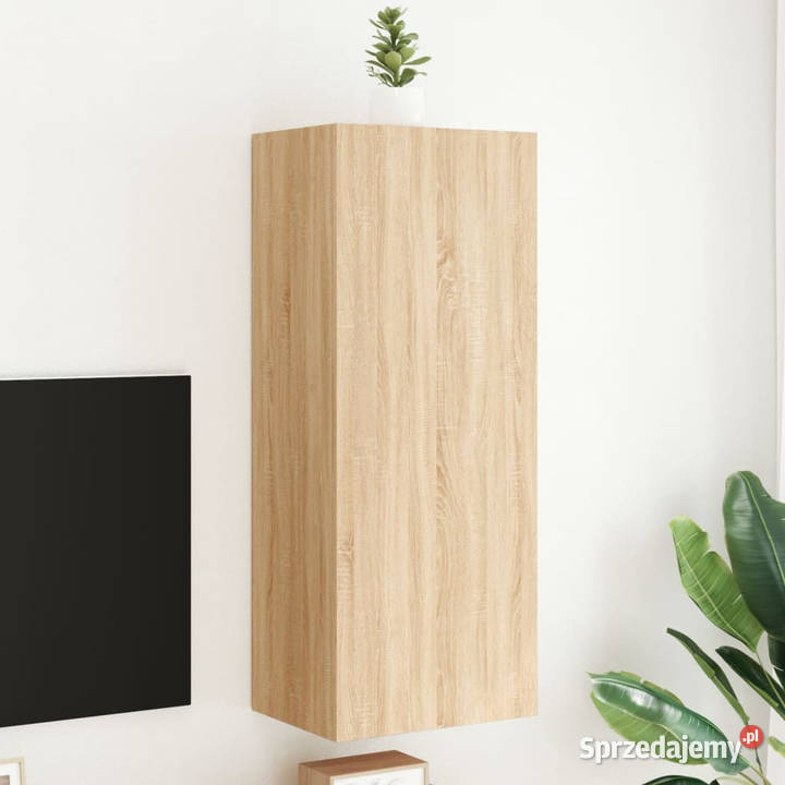 Ścienna szafka TV dąb sonoma 405x30x102 WM836933 Warszawa