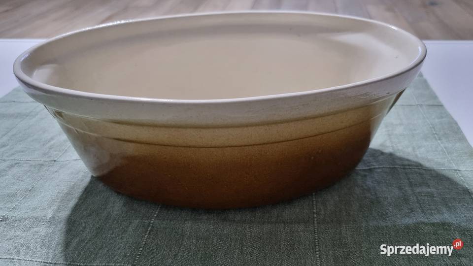 Naczynie Kamionka Do Zapiekania VINTAGE wielkopolskie Wola Podłężna