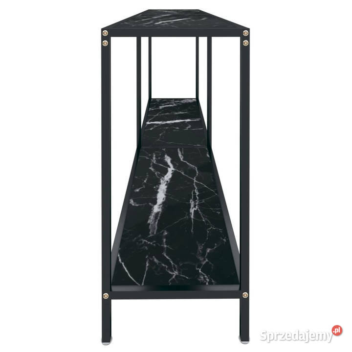 Stolik konsolowy czarny 180x35x755 szkło Warszawa sprzedam