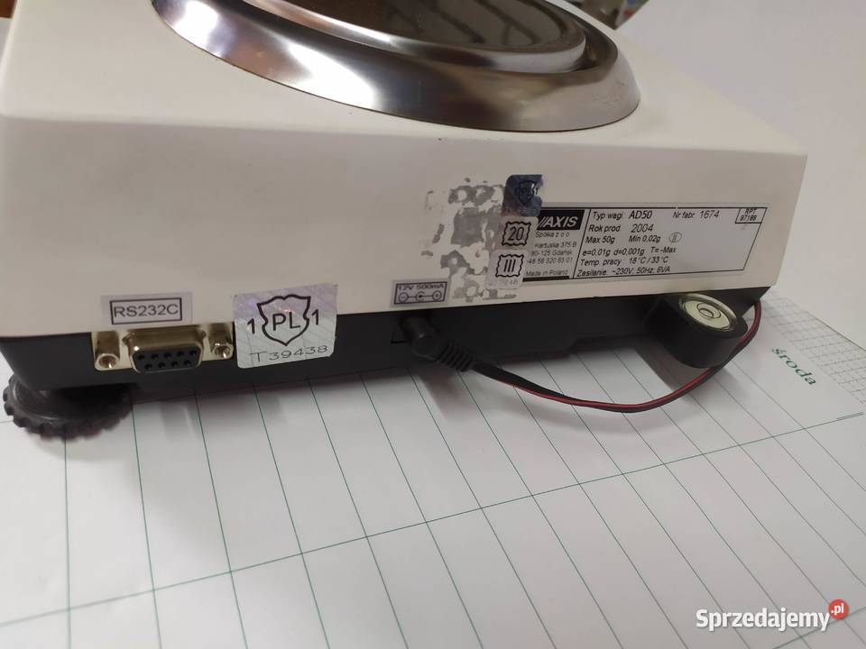 Waga laboratoryjna apteczna Axis AD 50 mazowieckie Warszawa