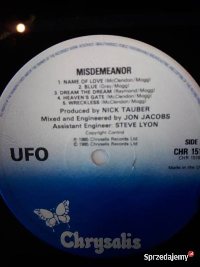 Klasyka hard rocka UFO Mistdemeanor1985 Rzeszów
