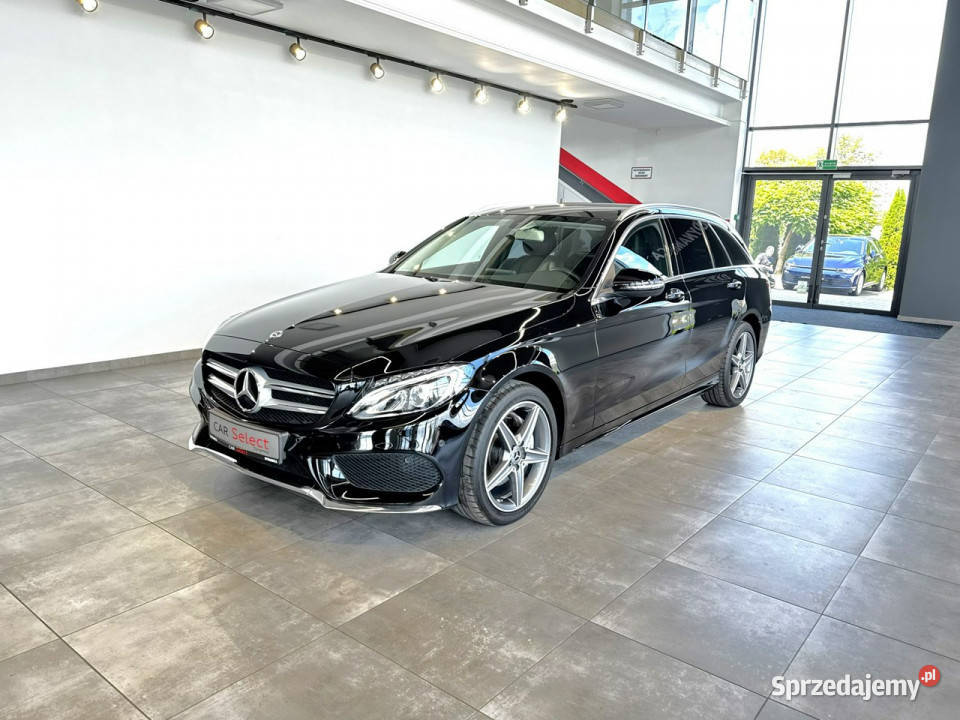 Mercedes C 200 T 20 184 automat 2018 r salon fa elektrycznie ustawiane fotele Myślenice