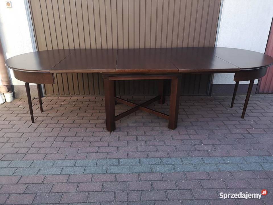 Stół Okrągły ARTDECO Dębowy 125 Solidny Zgrabny Swarzędz