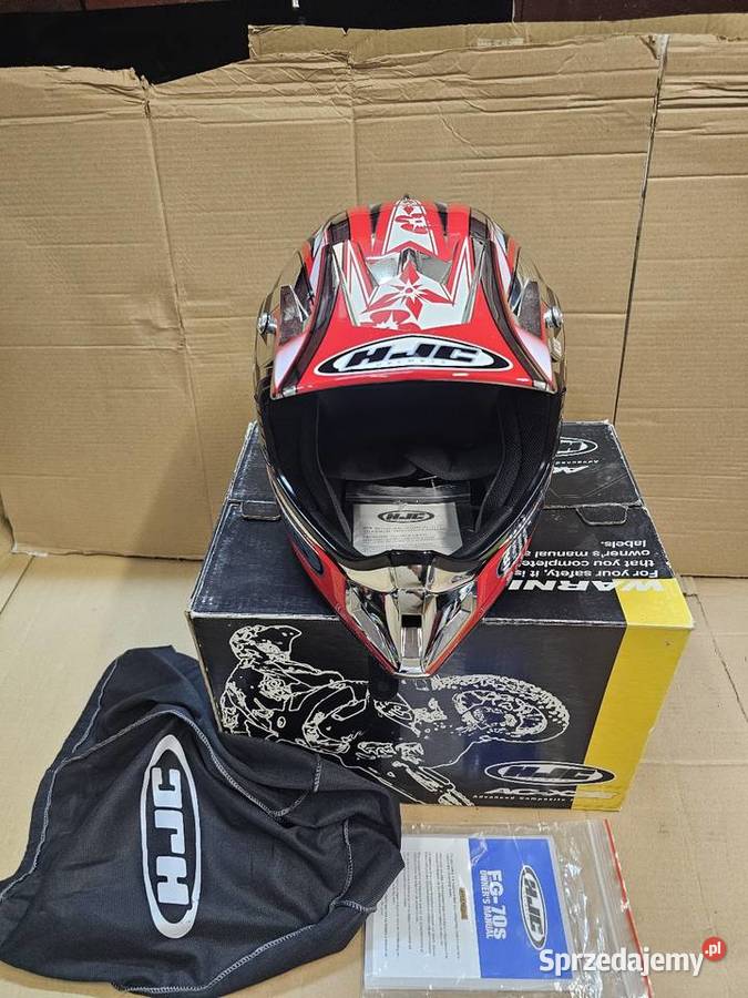 Kask motocyklowy HJC XXL cross enduro chrom Jelenia Góra