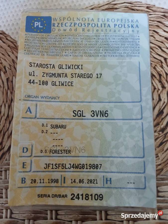 Subaru Forester SF 20 LPG 4x4 szyberdach Forester Bojszów sprzedam