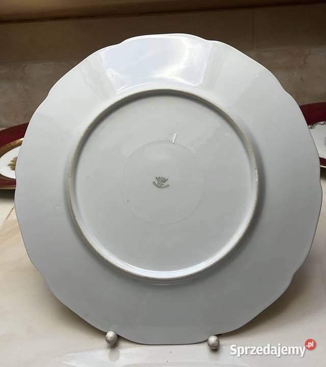 Patera z kwiatami R G K Czechoslovakia Porcelana i szkło pomorskie