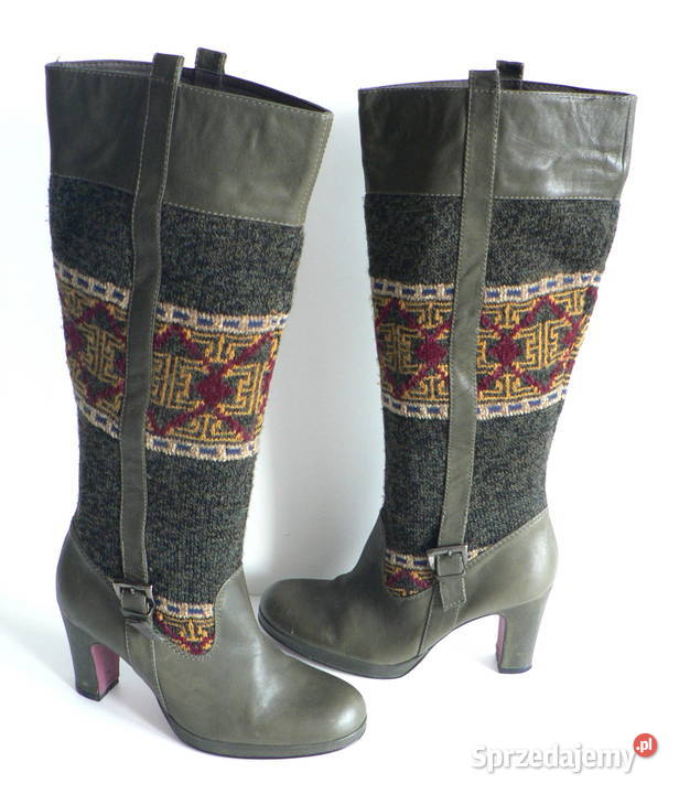 HUELLA oryginalne kozakiskóra wełna37 Łódź sprzedam