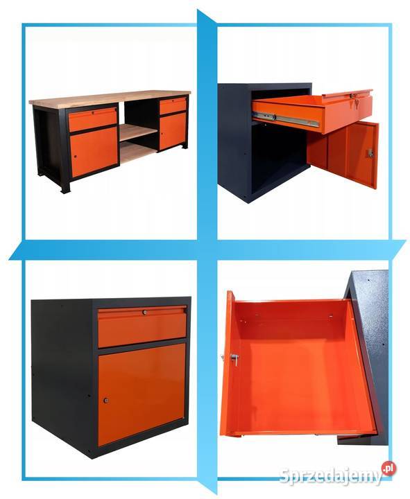 STÓŁ Warsztatowy P2131 2x Szuflada 2x Szafka Meble warsztatowe