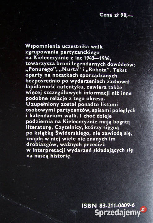 Wśród lasów wertepów Marian Świderski Wyd I Rok wydania 1983