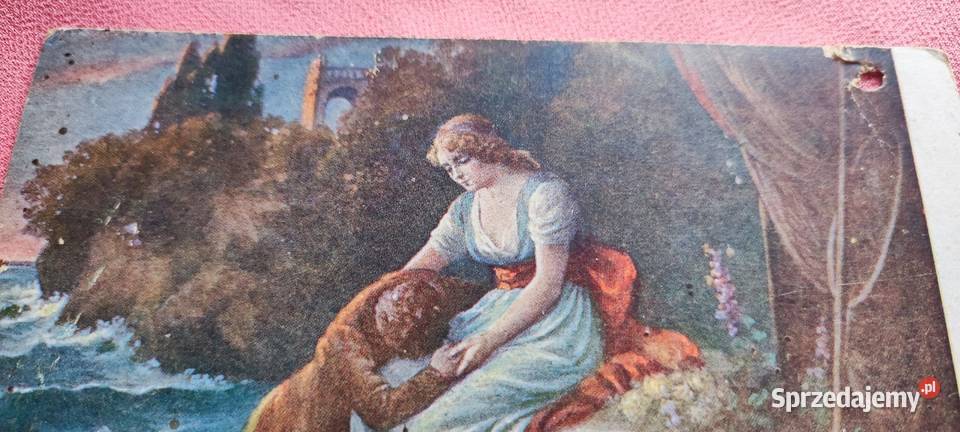 Pocztówka Przebacz scenka dworska 1920r dolnośląskie Wrocław sprzedam