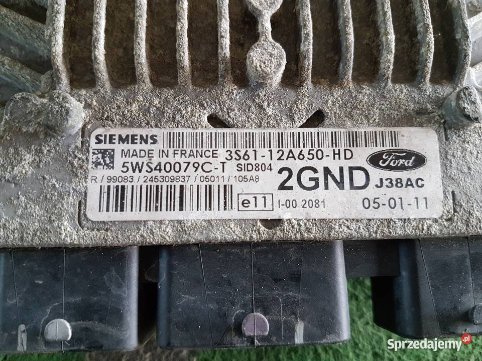 FORD FUSION 14 TDCI KOMPUTER 3S6112A650HD wielkopolskie Turek
