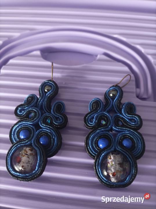Kolczyki sutasz niebieskie Częstochowa
