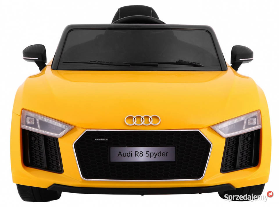 Audi R8 Spyder żółte auto na akumulator EVA