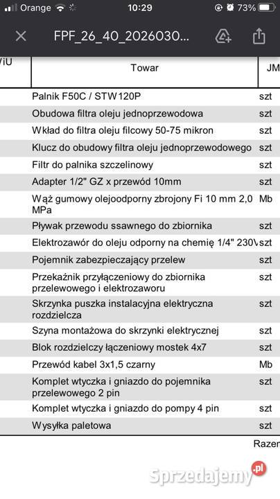 Kocioł multiolejowy wiessmann 18kw Parszów sprzedam