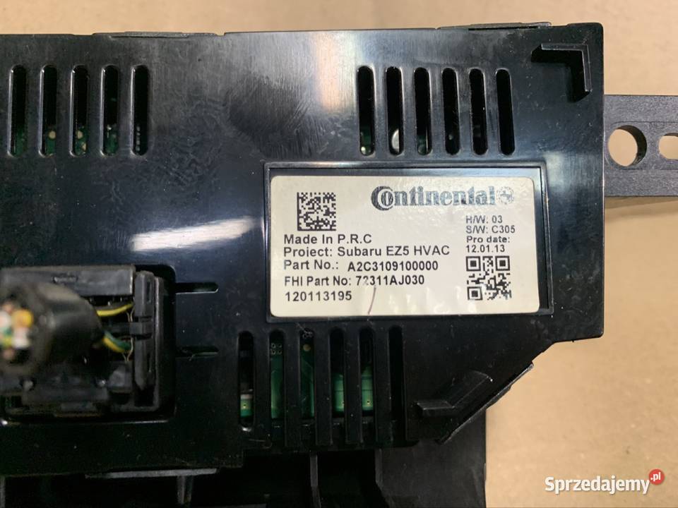 72311AJ030 panel nawiewu klimatyzacji Subaru Części samochodowe