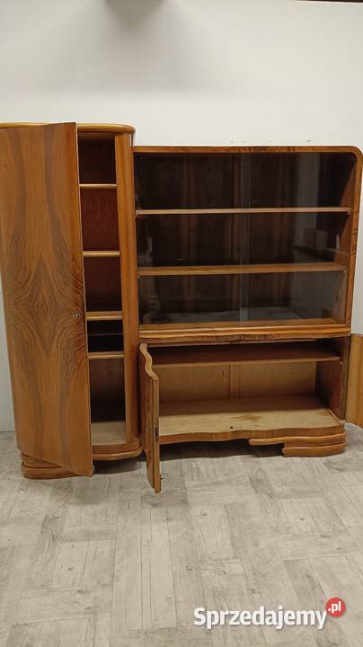 komoda z witryną i bieliźniarką design art deco Radomsko