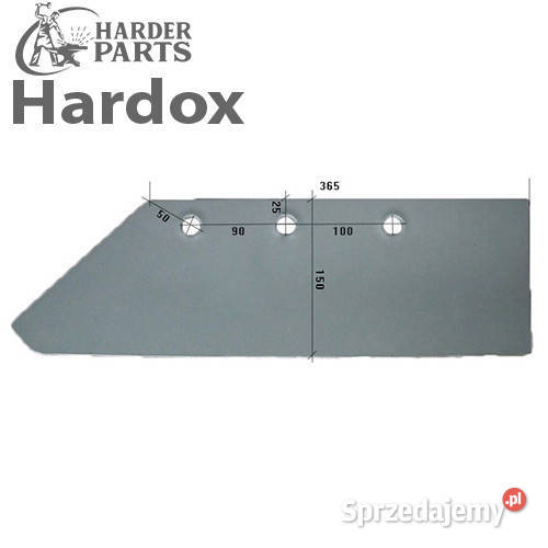 Lemiesz 16 HARDOX 172613L do pługa GREGOIRE Rolnictwo Suwałki
