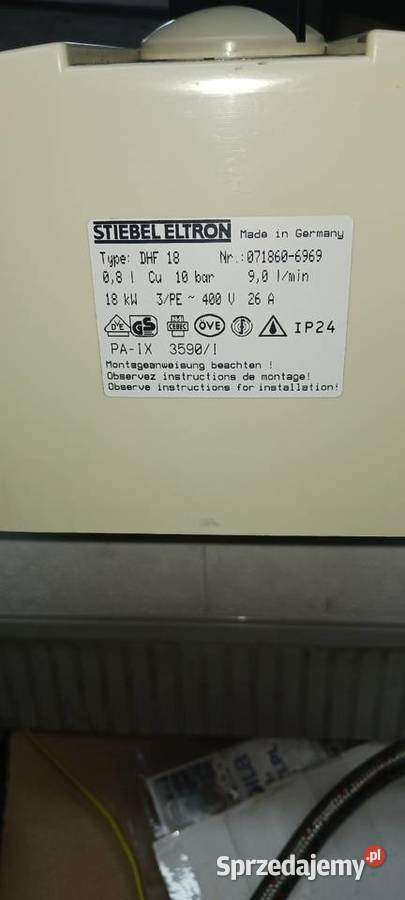 Podgrzewacz wody przepływowy Stiebel Eltron Ełk sprzedam