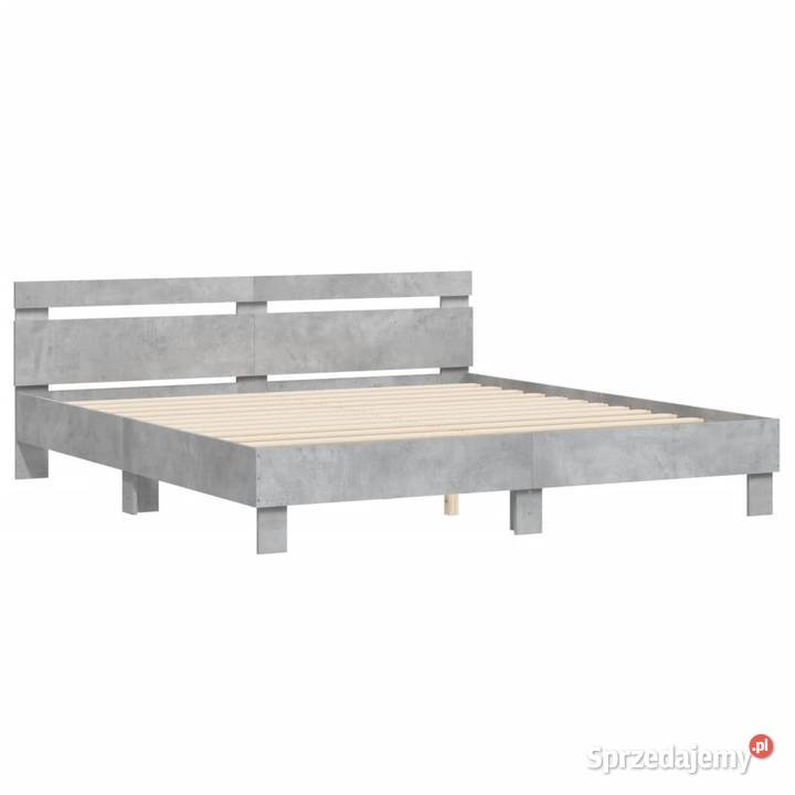 vidaXL Rama łóżka z wezgłowiem szarość Warszawa