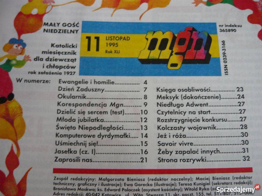 MAŁY GOŚĆ NIEDZIELNY 1995 11 miesięcznik