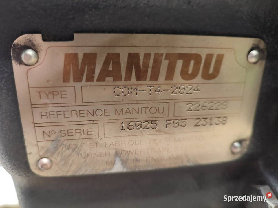 Skrzynia biegów Manitou MLT COMT42024 wielkopolskie Wilkowo
