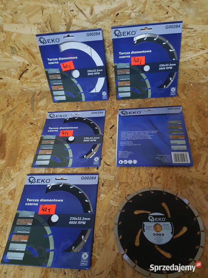 Tarcza diamentowa czarna 230x222mm Geko wielkopolskie Głogowa