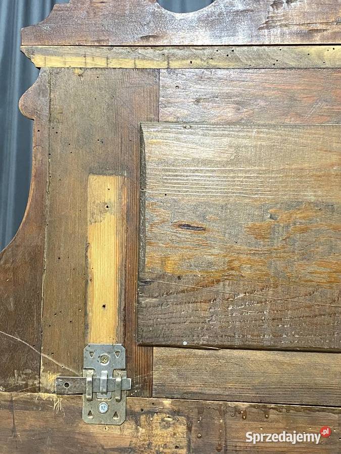 Szafka eklektyczna z nadstawką orzech ok 1900 r Budno sprzedam