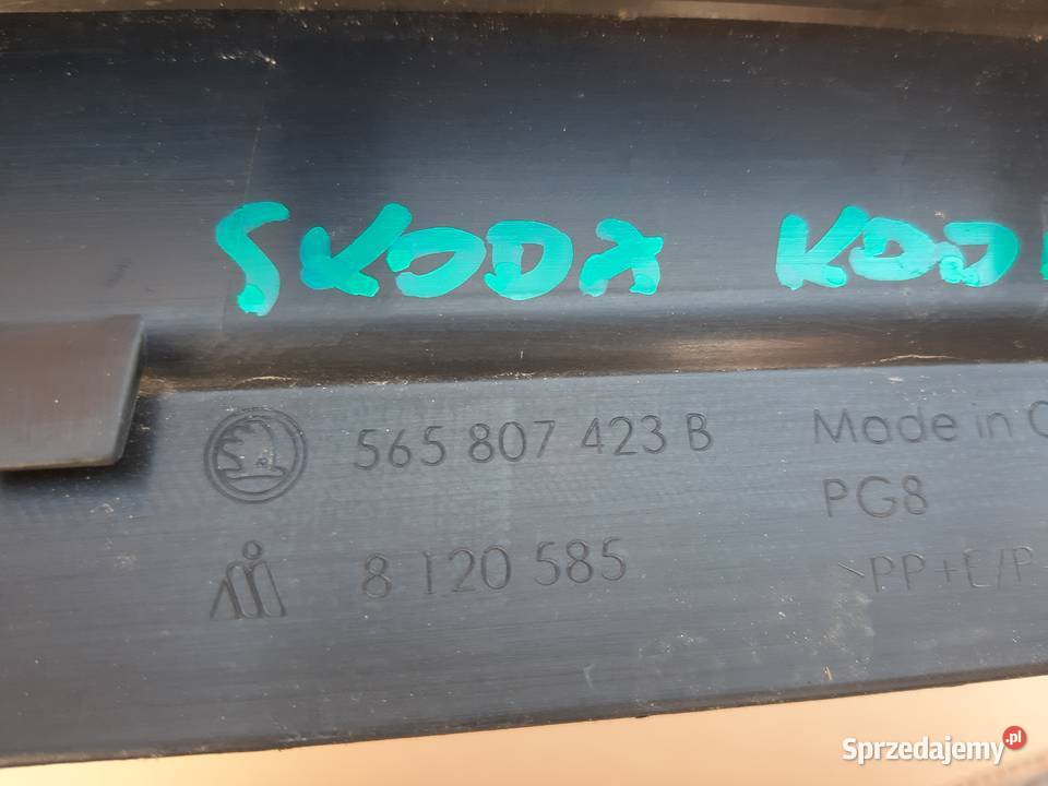 SKODA KODIAQ DOKŁADKA ZDERZAKA TYŁ LISTWA Trzciel