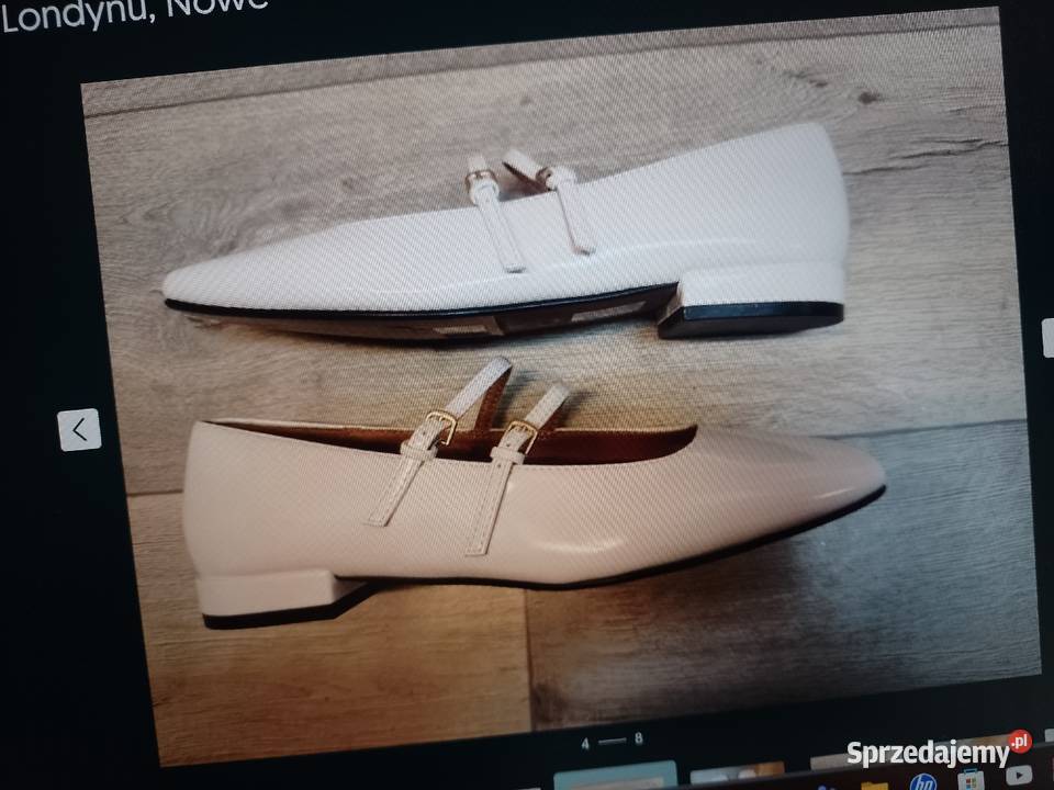 40 River Island Ekskluzywne białe baleriny Kraków