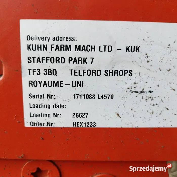 Kuhn skiba korpus pługa kuhn multimaster mm122 Łowicz